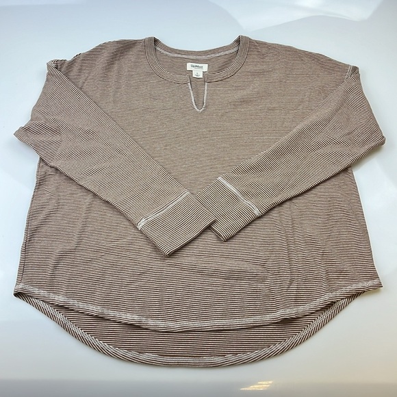 UpWest Cozy Rib Tee in Fall Stripe N222 - Picture 6 of 10